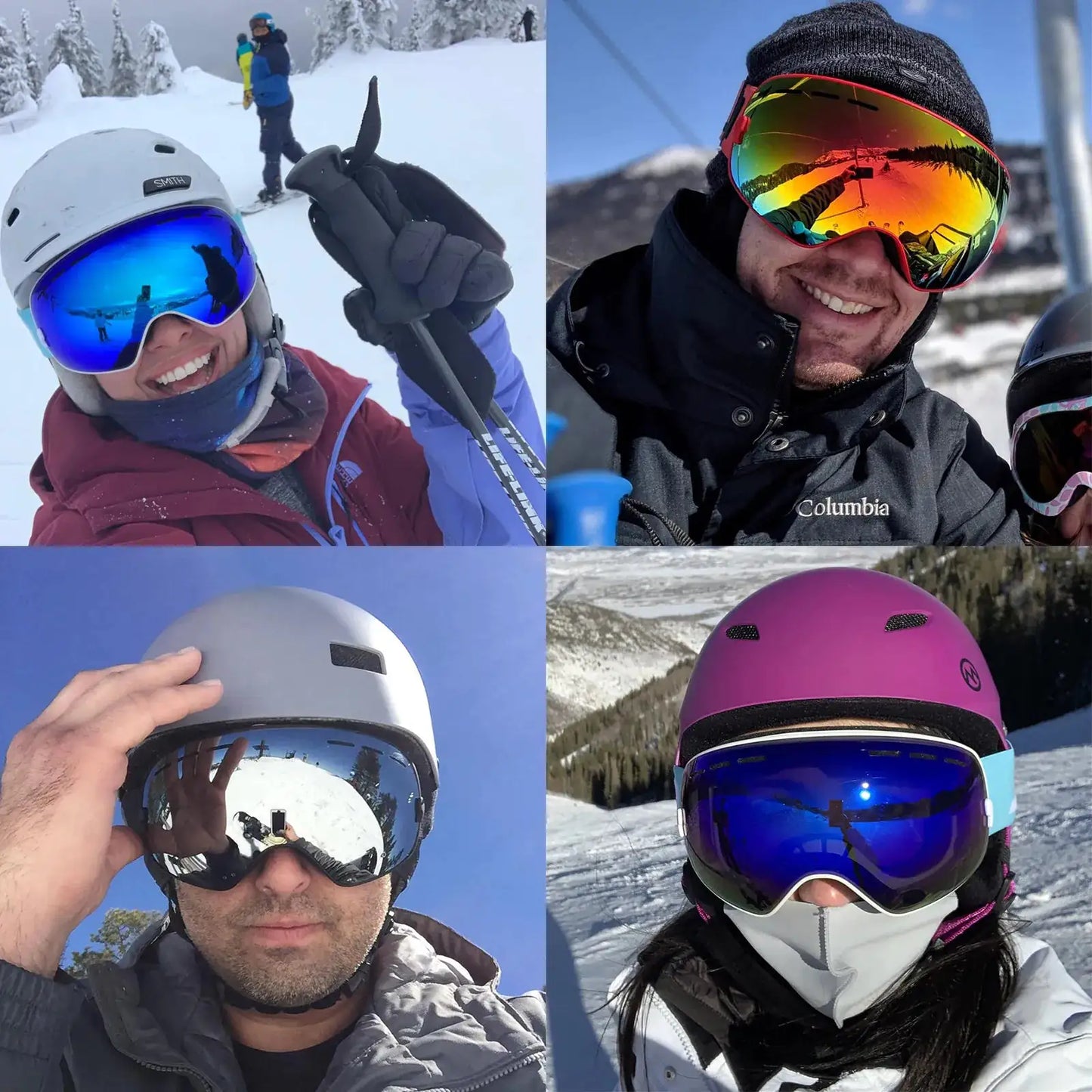 Ski Goggles With Anti-Fog Protection