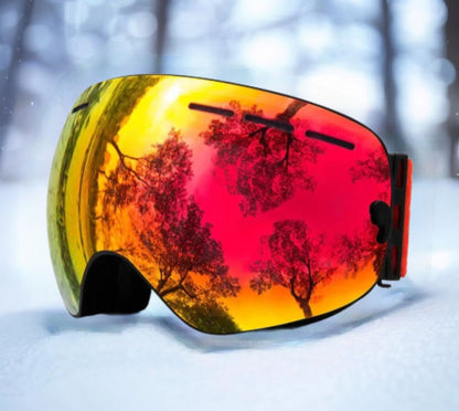 Ski Goggles With Anti-Fog Protection