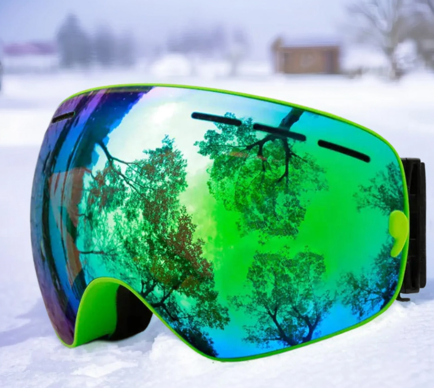 Ski Goggles With Anti-Fog Protection