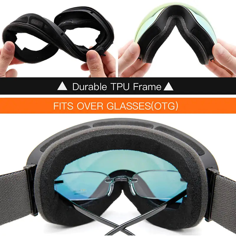 Ski Goggles With Anti-Fog Protection