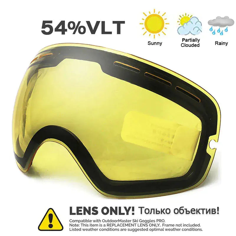 Ski Goggles With Anti-Fog Protection