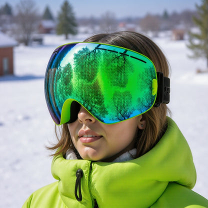 Ski Goggles With Anti-Fog Protection