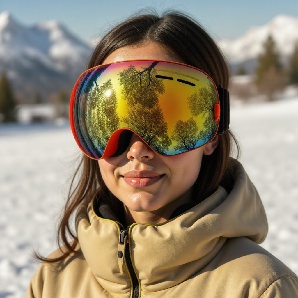 Ski Goggles With Anti-Fog Protection